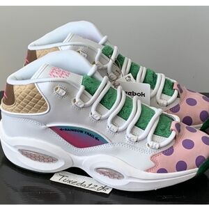 Reebok Hasbro x Question Mid Candy Land Mens Retro Sneakers Sz 8